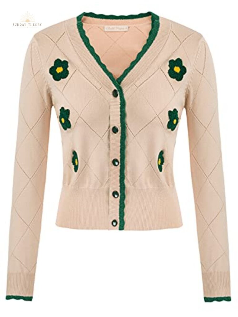 Women's V-Neck Button Down Long Sleeve Cardigan Sweater Knit Shrug